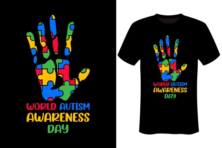 Diseño de camisetas para el Día Mundial del Autismo
