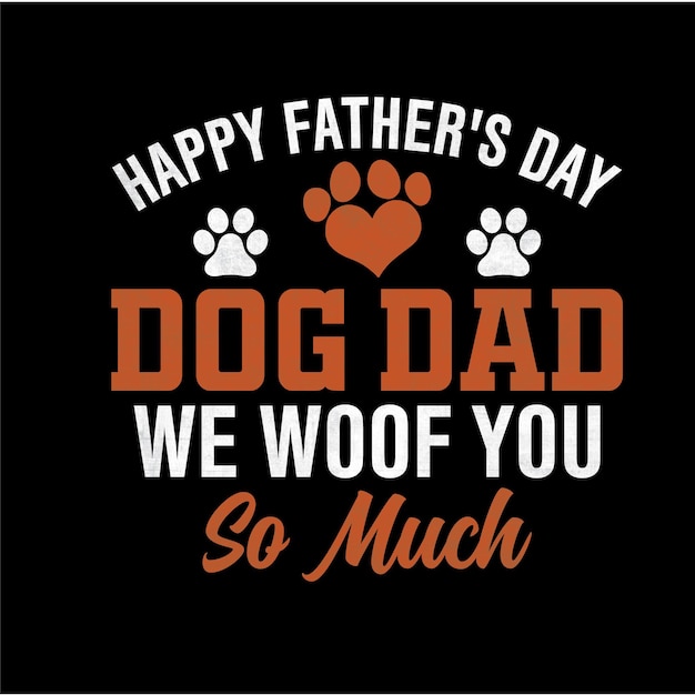 Diseño de camisetas para el Día del Padre del Perro