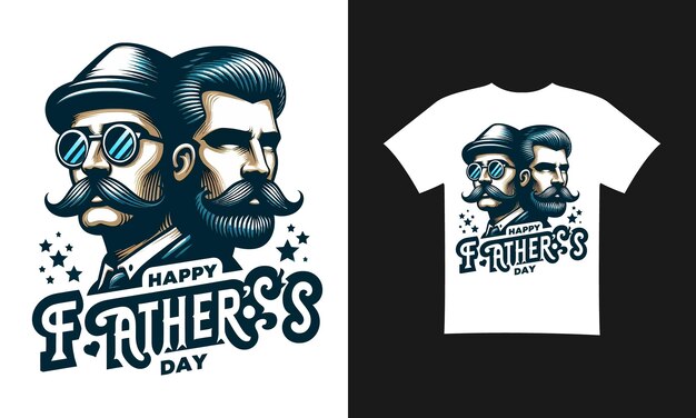 Vector diseño de camisetas para el día del padre