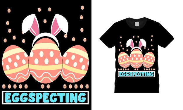 Vector diseño de camisetas para el día de pascua