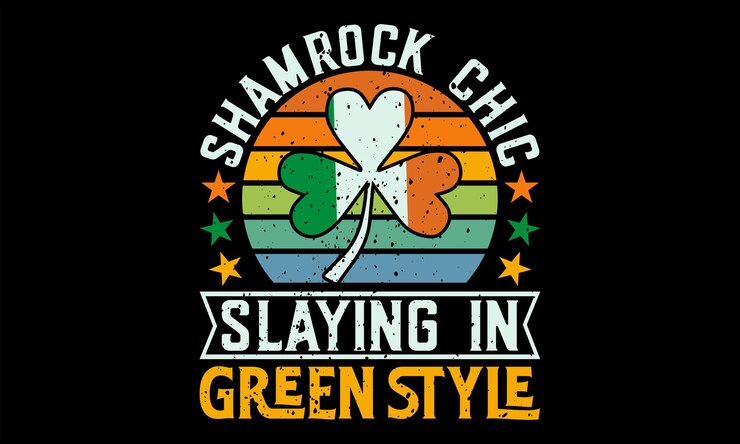 Vector diseño de camisetas del día de san patricio letrado dibujado a mano y caligrafía cartel volante