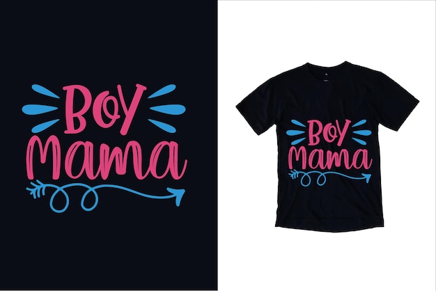 Diseño de camisetas y diseño de tipografía para el día de la madre.