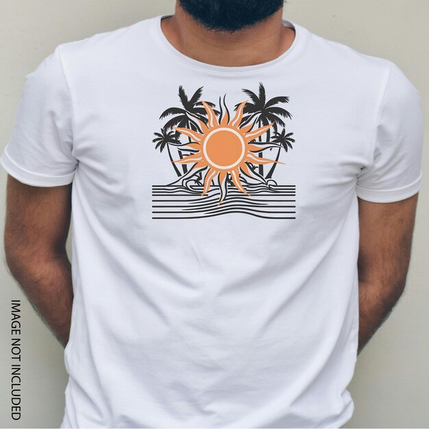 Vector diseño de camisetas estilísticas y de moda para el verano para hombres y mujeres