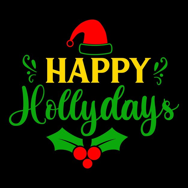 Diseño de camisetas de Feliz Día de Navidad
