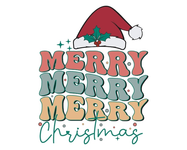 Diseño de camisetas de Feliz Navidad SVG