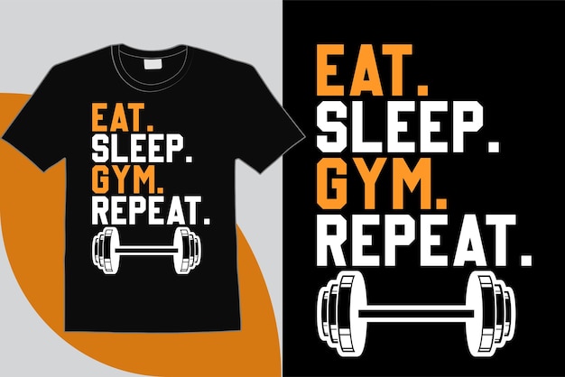 diseño de camisetas de fitness y diseño de camisas vectoriales