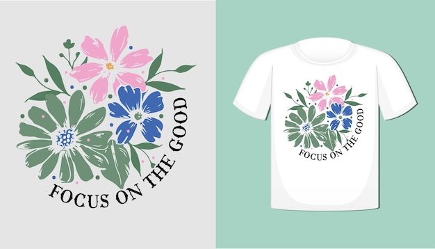 Diseño de camisetas florales Boho