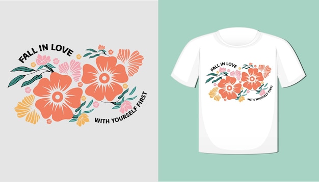 Diseño de camisetas florales Boho