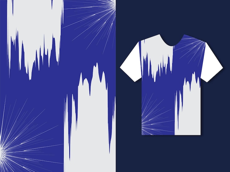 Diseño de camisetas de fondo deportivo vectorial