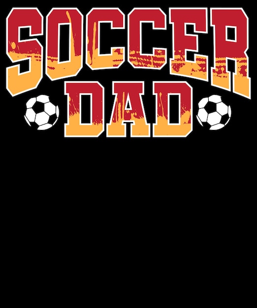 Vector diseño de camisetas de fútbol para papá