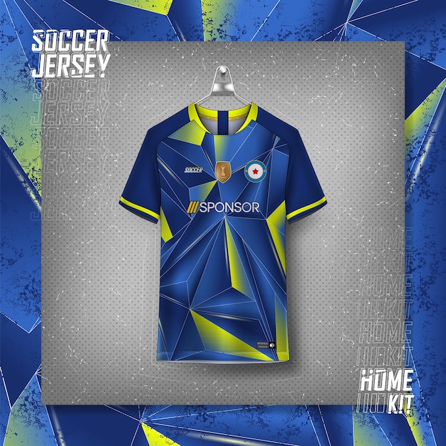 Diseño de camisetas de fútbol para sublimación, diseño de camisetas deportivas.