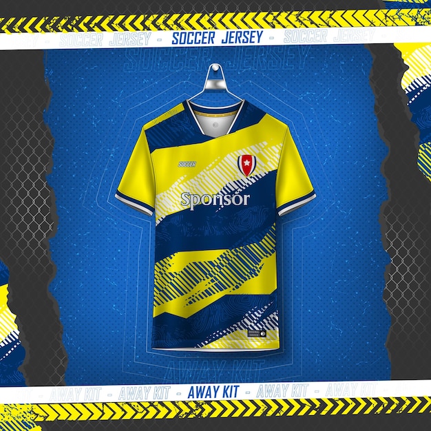 Diseño de camisetas de fútbol para sublimación, diseño de camisetas deportivas.