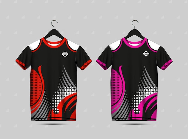 Diseño de camisetas de fútbol para sublimación, diseño de camisetas deportivas.