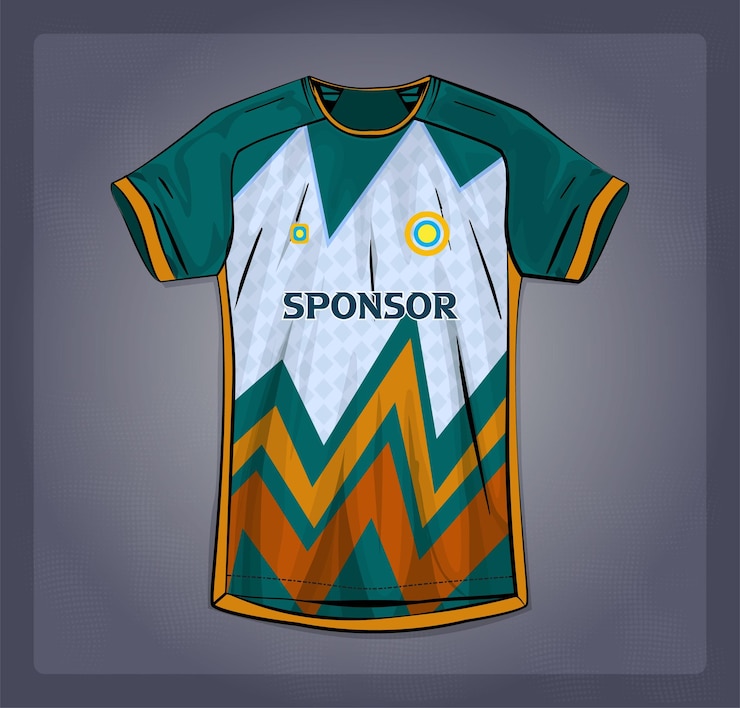 Diseño de camisetas de fútbol para sublimación o deportes