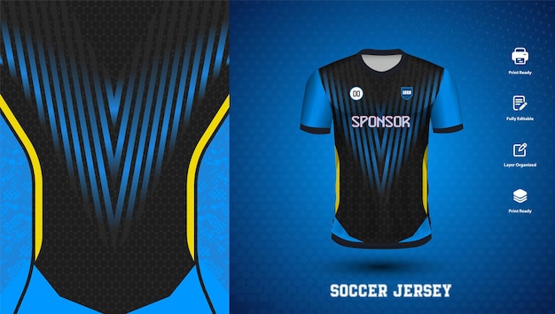 Diseño de camisetas de fútbol para la sublimación o diseño de camisas deportivas para el fútbol de cricket