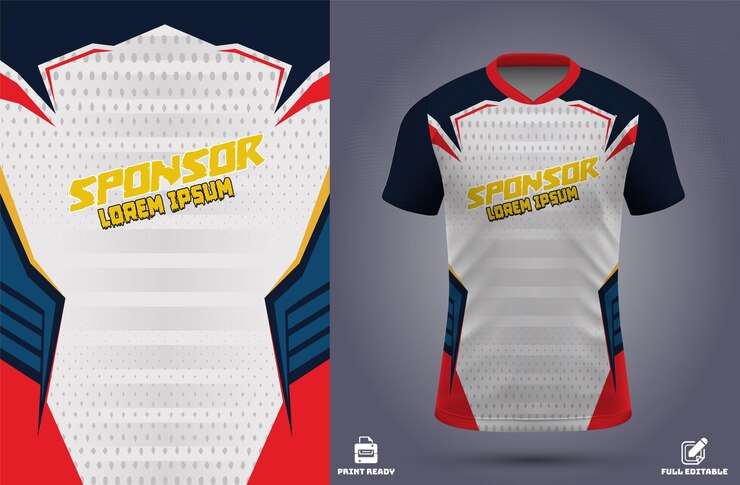 diseño de camisetas de fútbol para sublimación o diseño de camisetas deportivas