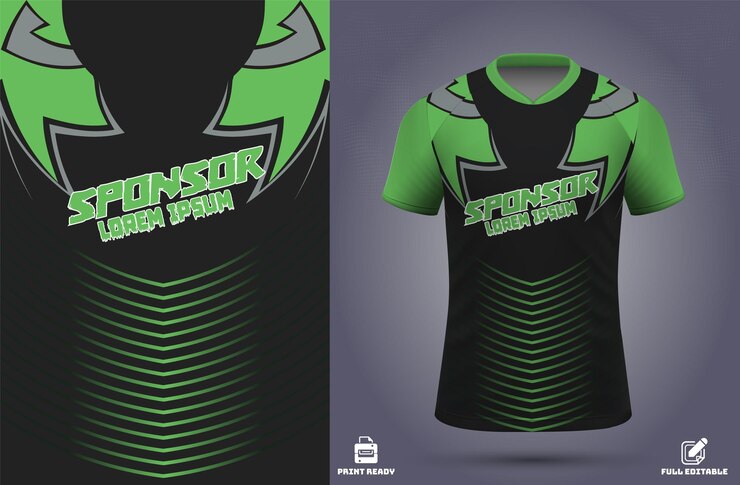 diseño de camisetas de fútbol para sublimación o diseño de camisetas deportivas