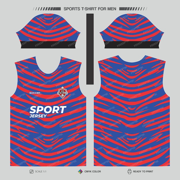 Diseño de camisetas de fútbol para la sublimación