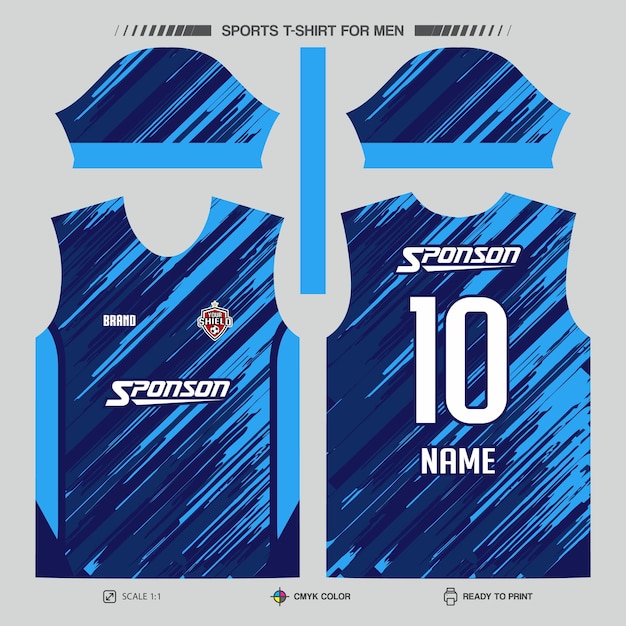 Diseño de camisetas de fútbol para la sublimación