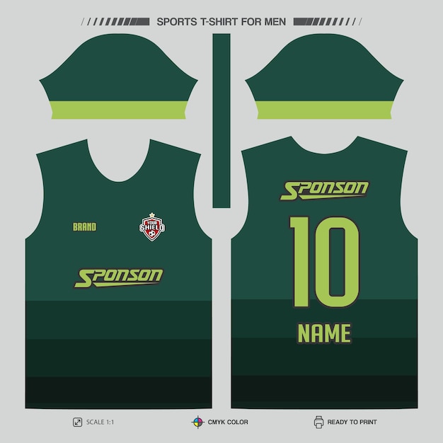 Diseño de camisetas de fútbol para la sublimación