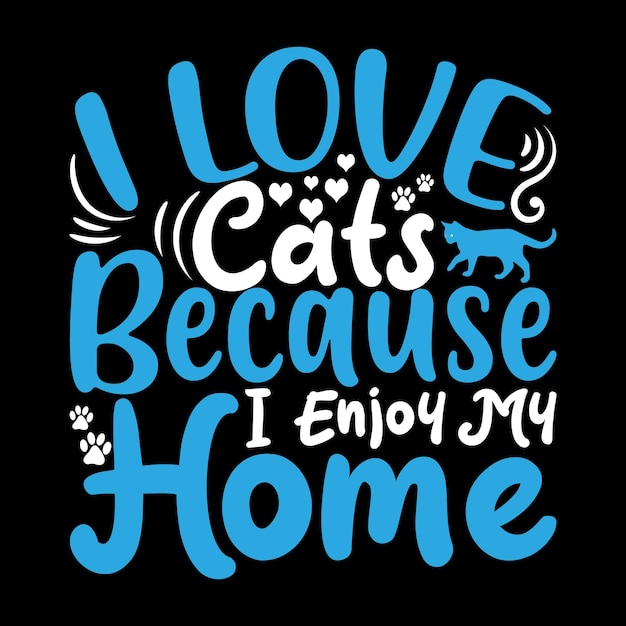 Diseño de camisetas de gato