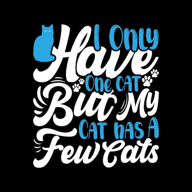 Diseño de camisetas de gato