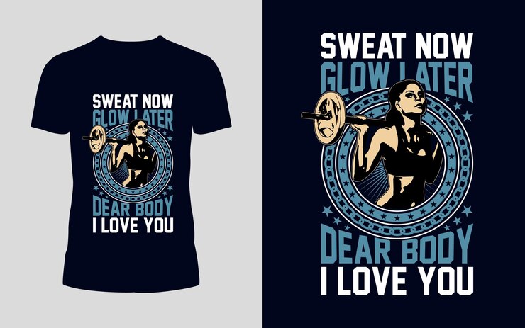 Diseño de camisetas de gimnasia Diseño de camisetas de gimnasia