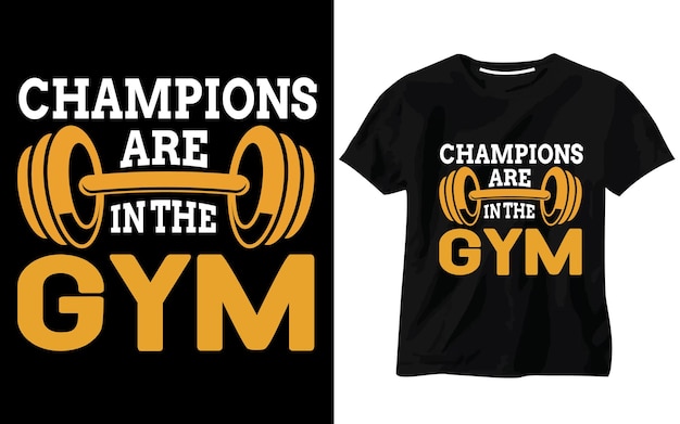 Diseño de camisetas de gimnasio