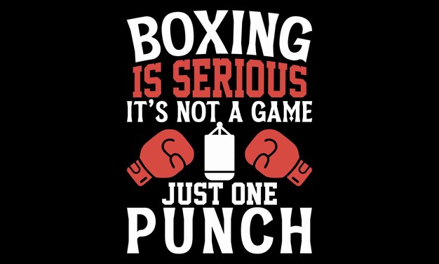 Diseño de camisetas de guantes de boxeo Ilustración vectorial de caligrafía hecha a mano Isolada sobre fondo negro