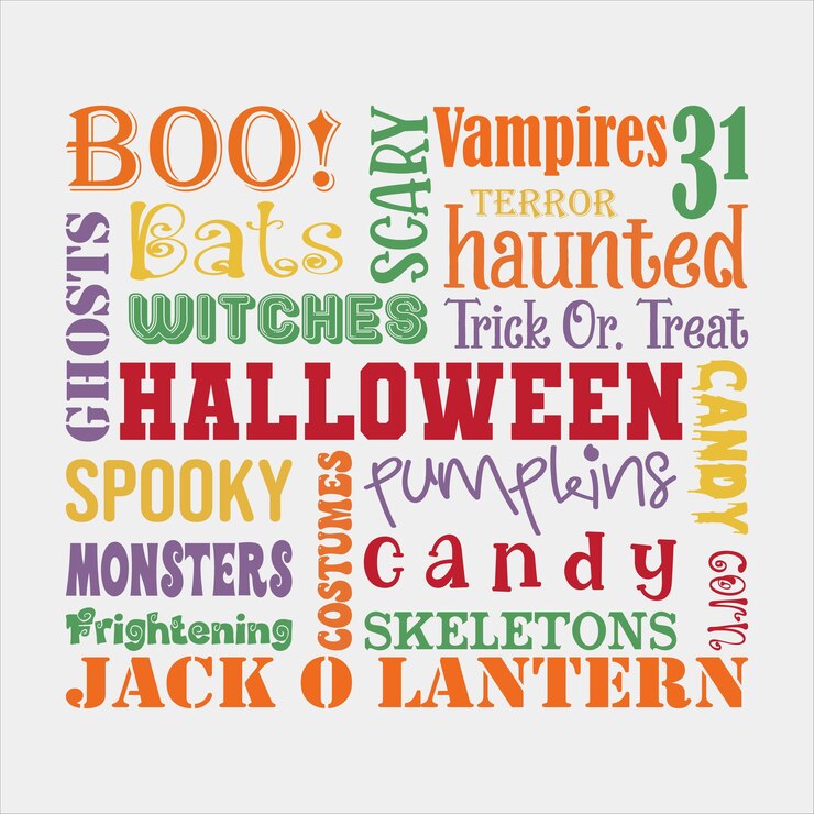 Diseño de camisetas de Halloween gráficos vectoriales