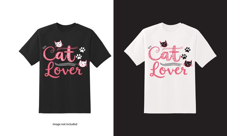 Diseño de camisetas para imprimir para amantes de los gatos