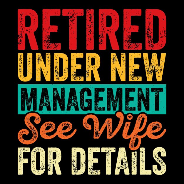 Diseño de camisetas de jubilación retro vintage para jubilados.