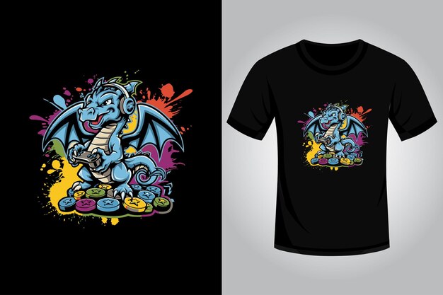 Diseño de camisetas de juegos modernas y de moda
