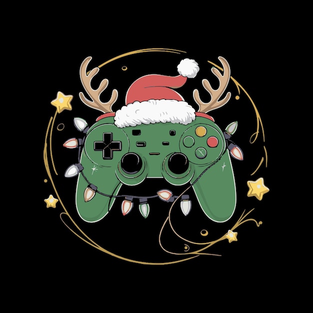 Diseño de camisetas de juegos de Navidad