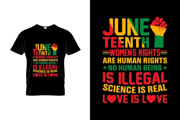 Diseño de camisetas de Juneteenth o diseño de carteles de Juneteenth, cotizaciones de Juneteenth, tipografía de Juneteenth