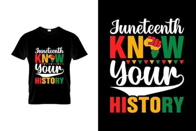 Diseño de camisetas de juneteenth o diseño de carteles de juneteenth, cotizaciones de juneteenth, tipografía de juneteenth