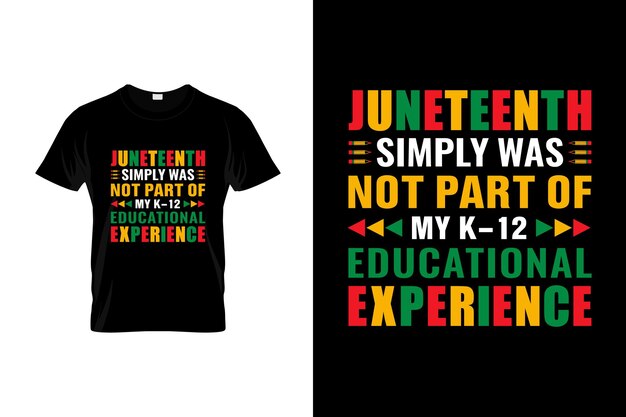 Diseño de camisetas de Juneteenth o diseño de carteles de Juneteenth, cotizaciones de Juneteenth, tipografía de Juneteenth