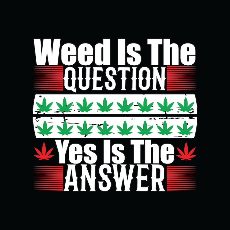 Vector diseño de camisetas de marihuana