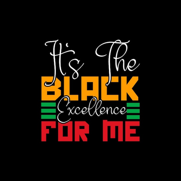 Diseño de camisetas del Mes de la Historia Negra, tipografía del Mes de la Historia Negra, ilustración vectorial