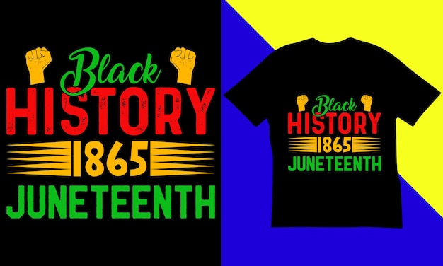 Diseño de camisetas del mes de la historia negra.