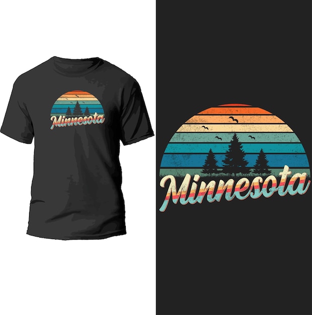 Diseño de camisetas de minnesota.