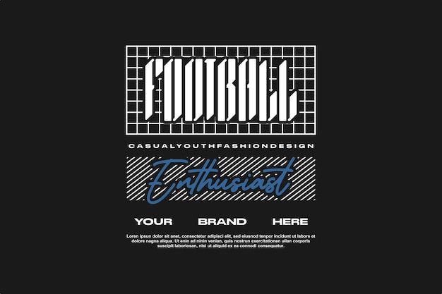 diseño de camisetas de moda de calle logotipo vectorial de impresión moderna