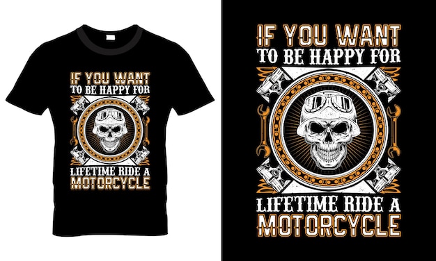 Diseño de camisetas de motocicleta