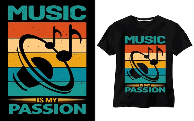 Diseño de camisetas musicales