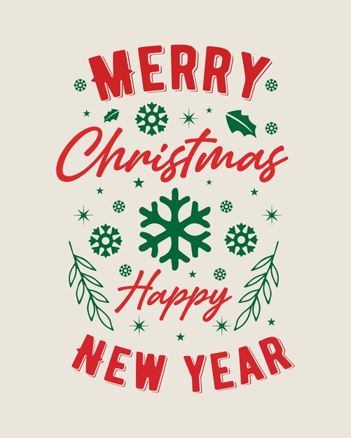 Diseño de camisetas navideñas y arte vectorial