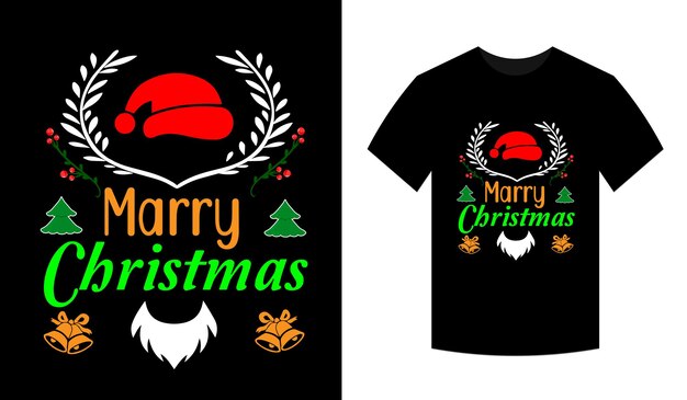 Diseño de camisetas navideñas gráficos vectoriales navideños