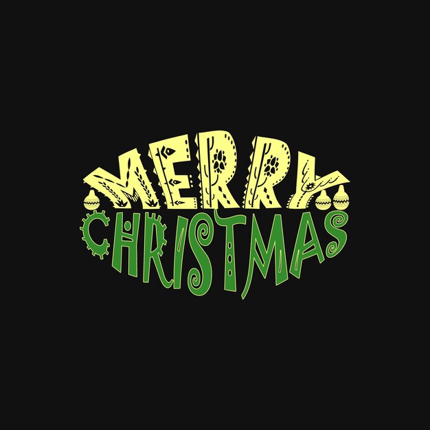 Diseño de camisetas navideñas, tipografía navideña, ilustración vectorial.