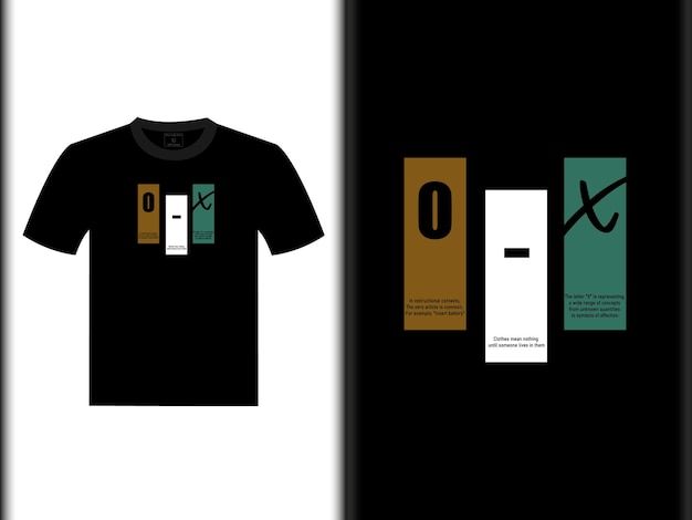 Diseño de camisetas OX Typography