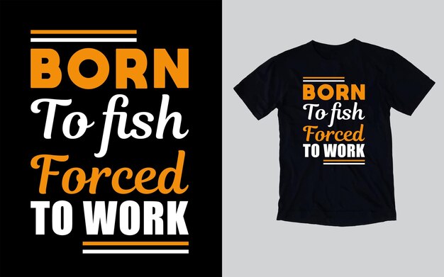 Diseño de camisetas de pesca diseño de camisetas de tipografía diseño de camisetas
