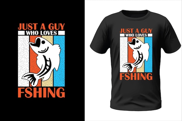 Vector diseño de camisetas de pesca